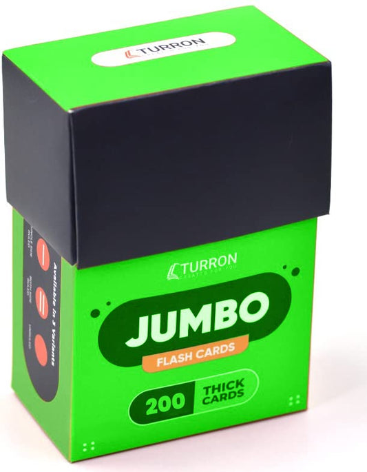 Turron Jumbo Single Side Ruled Flash cards 4x6 inches, 200 cards