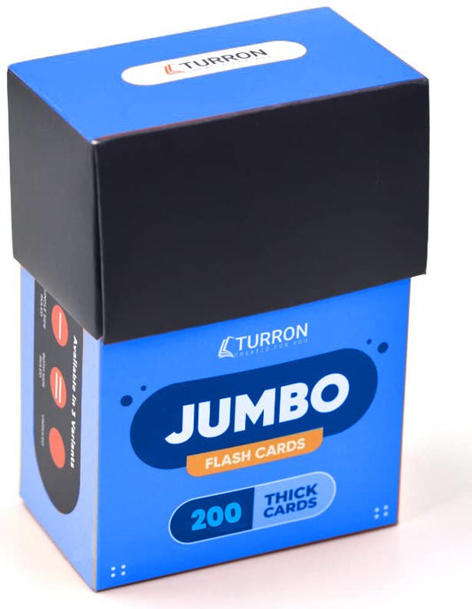 Turron Jumbo Both Sides ruled Flash cards 4x6 inches, 200 cards
